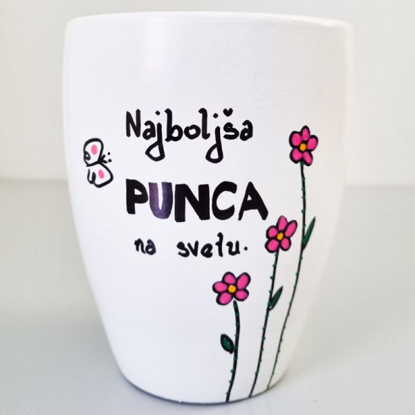 Lonec z ročno poslikavo Najboljša punca